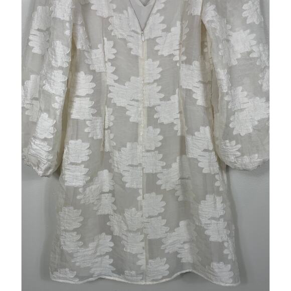 Samsoe Samsoe Anai Dress in Pristine White Medium Bridal Wedding Graduation Boho - Picture 11 of 15